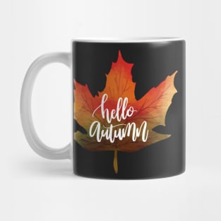 Hello Autumn Leaf Mug